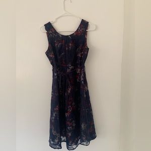 Motherhood maternity dress , navy floral , special occasion dress, work dress